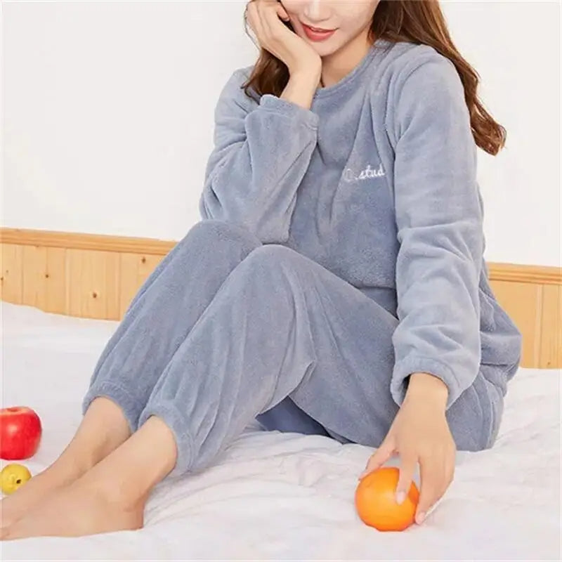 Women Velvet Pajama Set